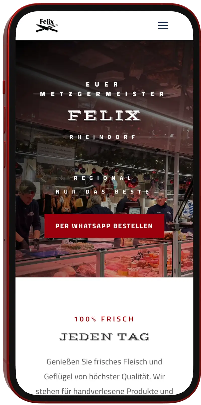 Immobilien-Website aus München – mobil optimiert auf dem iPhone