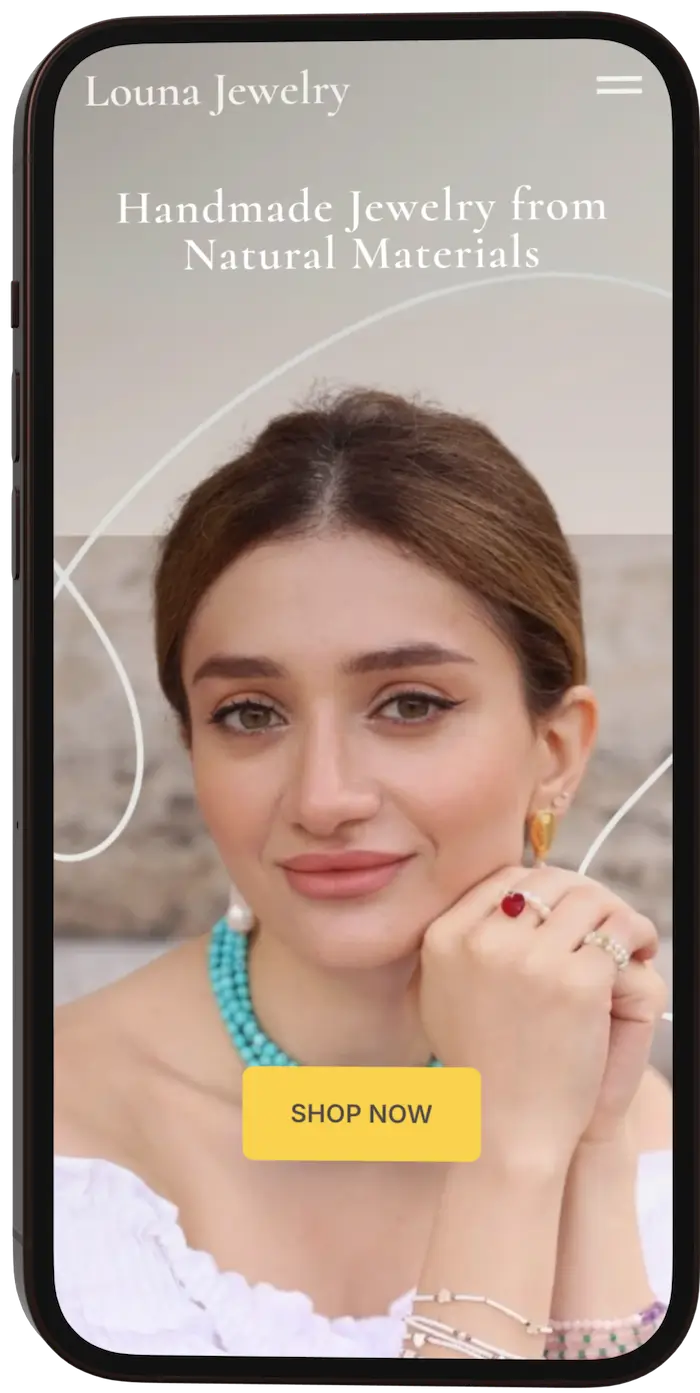 Screenshot louna jewelry mobile - maxWapp