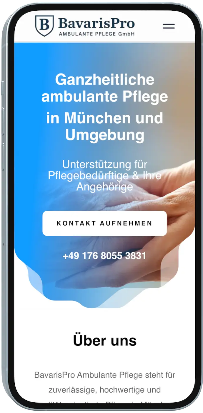 Digitale Galerie für Margarita Akimova – Kunst-Website auf dem iPhone